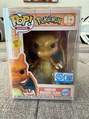 Funko Pop! Games Pokémon Charizard Soft Orange Vinyl Figure Exclusive